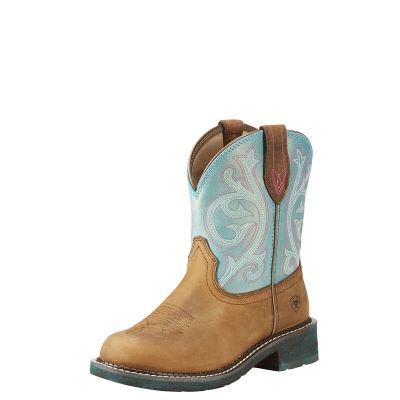 Ariat Fatbaby Heritage Kahverengi / Turkuaz Western Csizma Bayan (33069-342)